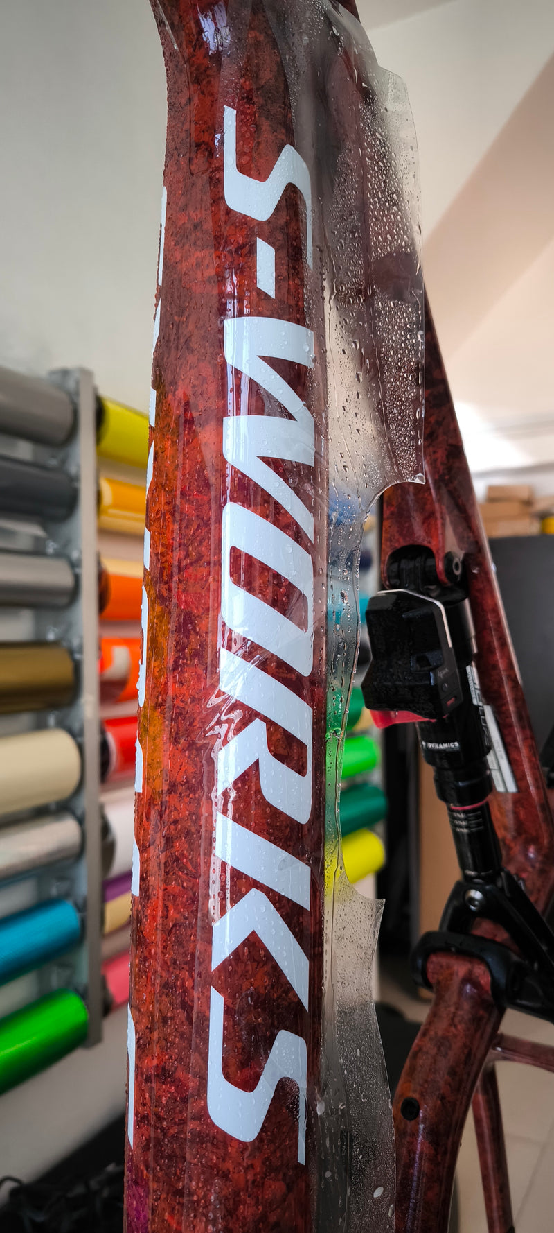 S-WORKS Epic 8 con PPF Brillante
